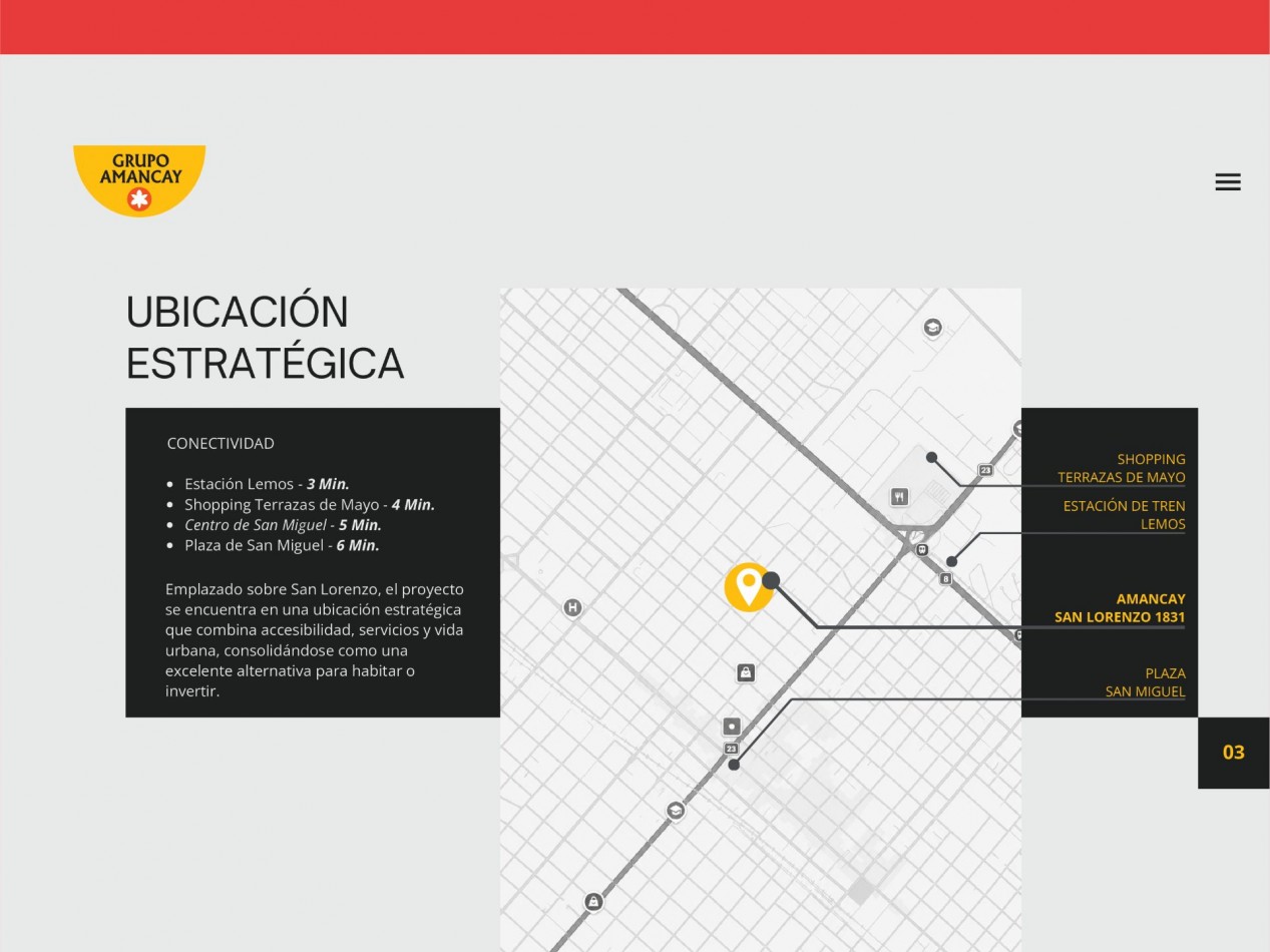 Preventa Exclusiva | Edificio Amancay | San Lorenzo 1833 | San Miguel, Buenos Aires